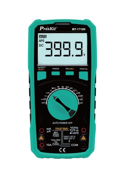 Ten,proskit Mt-1710n True Rms Auto Range Dijital Multimetre, 3-3/4 Gerçek Rms Otomatik Aralık Multimetresi