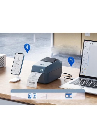 Ayrex Niimbot K3 Wifi Taşınabilir Kablosuz Etiket Yazıcı Termal Yazıcı Göl Mavisi
