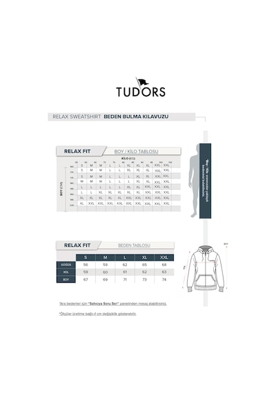 Tudors Unisex Relax Fit Rahat Kesim Pamuklu İçi Polarlı Çift Cepli Fermuarlı Beyaz Kapüşonlu Sweatshirt-32826
