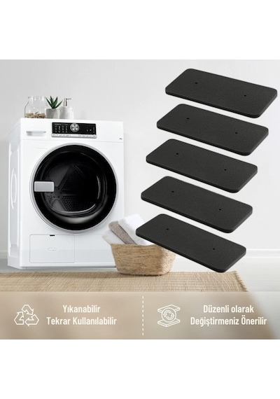 Çamaşır Kurutma Makinesi Süngeri 5'li Hoover Dxh9a2tcexs, Dyh9913na1x İle Uyumlu