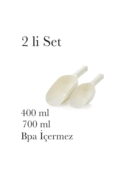 Bakliyat Küreği 2 Li Set Catering Kuruyemiş Lokanta Dükkan Gıda Kürek Bpa İçermez Gıdaya Uygun