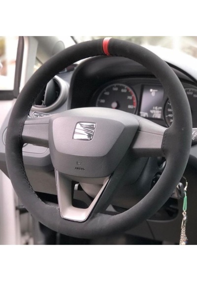 Seat Ibiza Alcantara Nubuk Deri Direksiyon Kılıfı