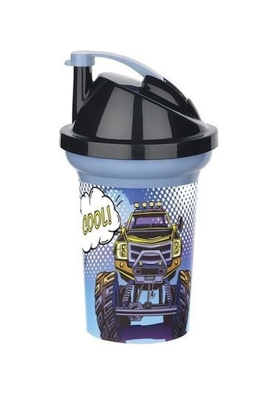 Tedy Pipetli Çocuk Içecek Bardağı Desenli Bardak 300ml Sarı