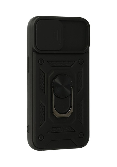Newface - 946 - Apple İphone 15 Kılıf Pars Lens Yüzüklü Silikon - Edntrend - - Siyah Sıyah