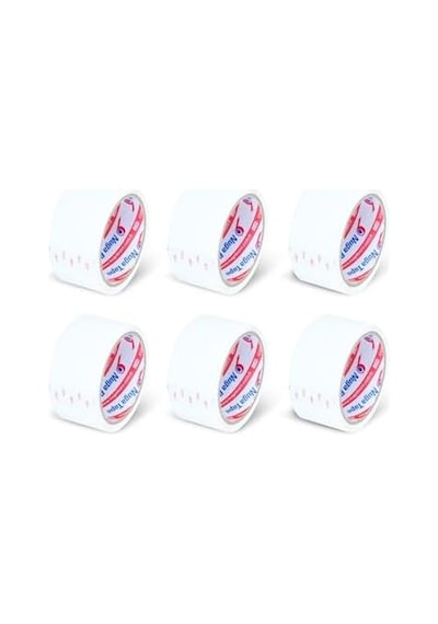 45 Mm X 40 Mt Beyaz Koli Bandı 6 Adet 1