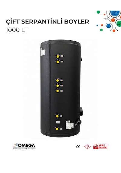 1000 L Çift Serpantinli Boyler