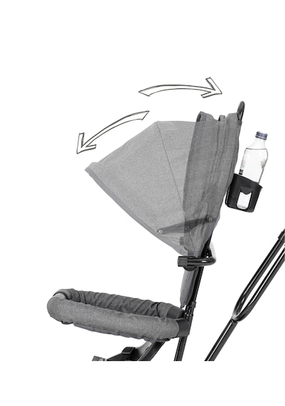 Comfymax Roadstar Ebeveyn Kontrollü Bebek Çocuk Bisikleti - Grey Gri