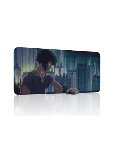 Ghost İn The Shell Dikişli Kauçuk Oyuncu Mousepad V4 - 90x40 Xxl Gaming Mouse Pad