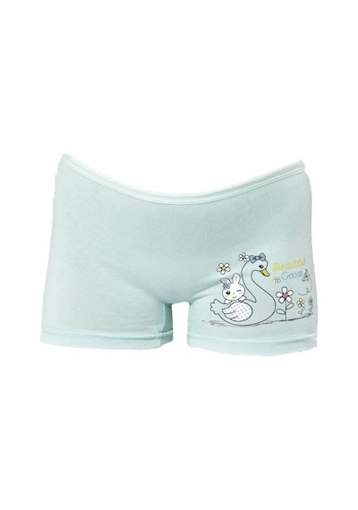 12 Adet Kota Kız Çocuk Baskılı Boxer Karışık Renk 3409