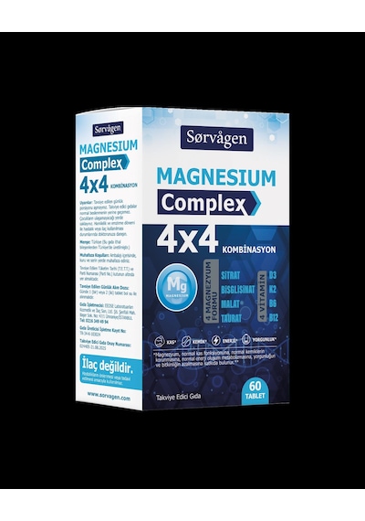 Sorvagen 4x4 Magnezyum Complex - 60 Tablet