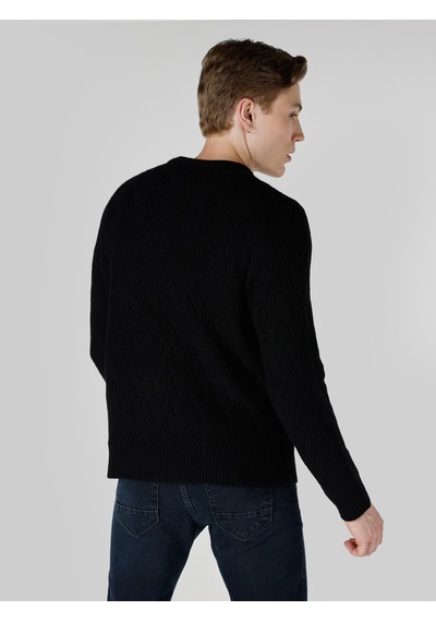 Colin's Colins Regular Fit Triko Siyah Erkek Kazak Cl1064739 Siyah