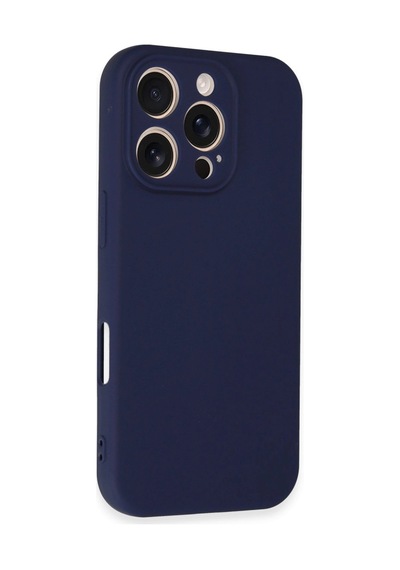 Apple  Uyumlu  iPhone 16 Pro Kılıf First Silikon Lacivert