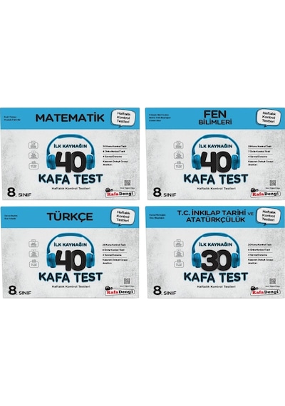 Lgs 8. Sınıf Çöz Bitir Yaprak Test 4lü Set