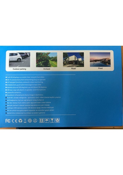 O-kam 3031 Tek Lens Wifi 360 Derece Ses+mikrofon 3mp Ptz Kamera