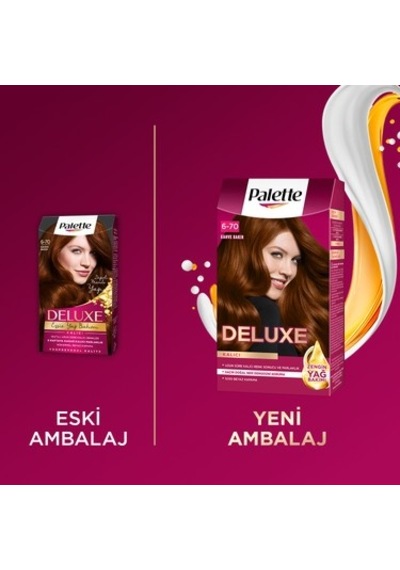 Kalıcı Renk Boyası 6-70 Kahve Bakır, Parlaklık Veren Formül