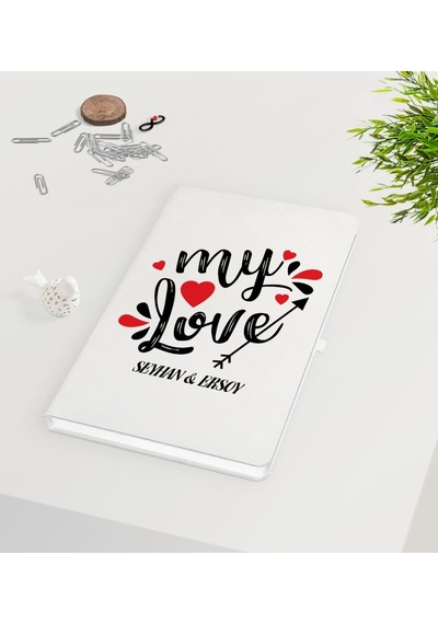 Kişiye Özel Sevgililer Günü Beyaz Defter-75