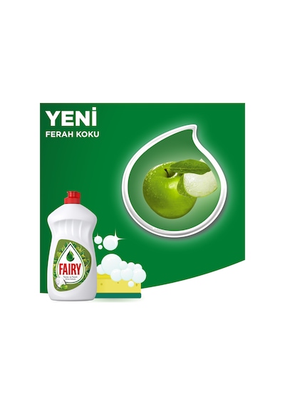 Fairy Elma Kokulu Elde Sıvı Bulaşık Deterjanı 3 x 650 ML