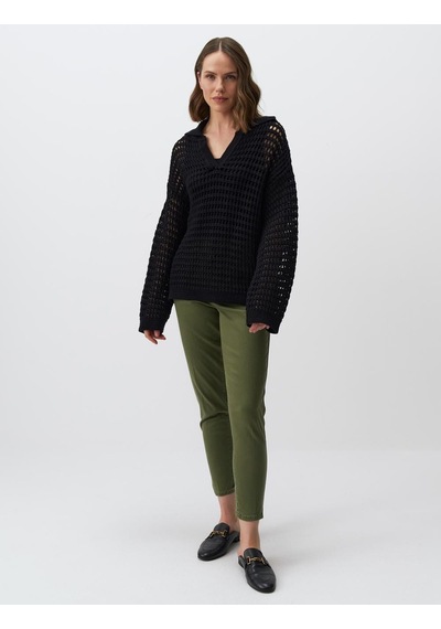 Jimmy Key Haki Normal Paça Cepli Gabardin Pantolon 24spapav2312 Haki