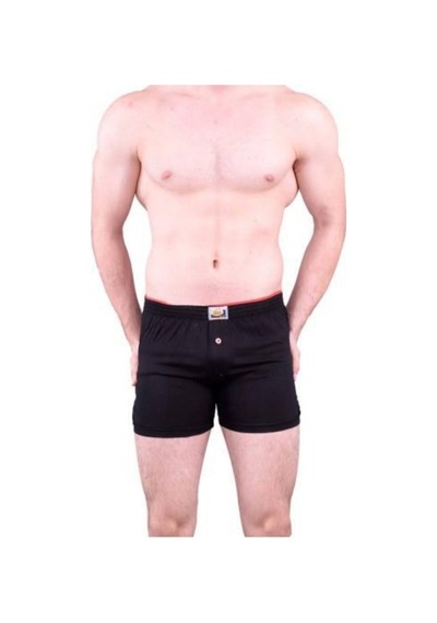 Erkek 6'Lı Siyah Penye Pamuklu Düz Boxer 011 001