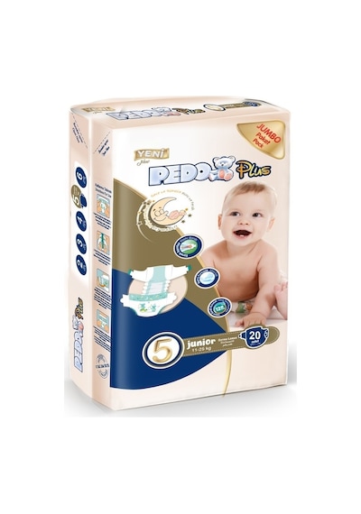 Pedo Plus Bebek Bezi 5 Numara 11-25kg Junior 40 Adet 2'li