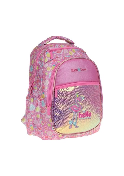 Kaukko Kids&love Sırt Çantası Aynalı Simli Flamingo L5098