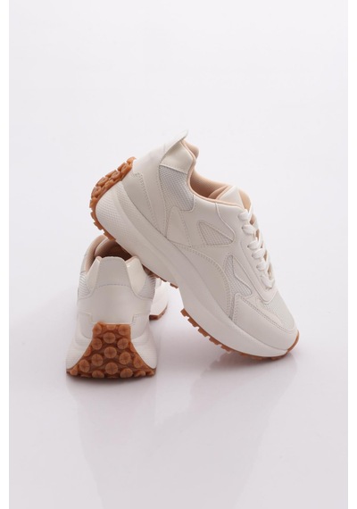 Dgn 83144 Kadin Sneaker Ayakkabi Beyaz