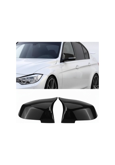 Bmw 4 Serisi F32 2014-2020 Batman Yarasa Ayna Kapağı Parlak Siyah Sportif Yan Ayna Kaplaması