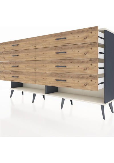 Arges Konsol 8 Çekmeceli 176x30x99 Antrasit-aytaşı/çam Antrasit-aytaşı/çam Arges Konsol 8 Çekmeceli 176x30x99 Antrasit-aytaşı/çam Antrasit-aytaşı/çam