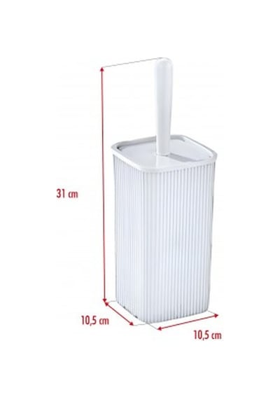 Wc Fırçası & Tuvalet Fırçası Beyaz 2 Parça Açık Gri