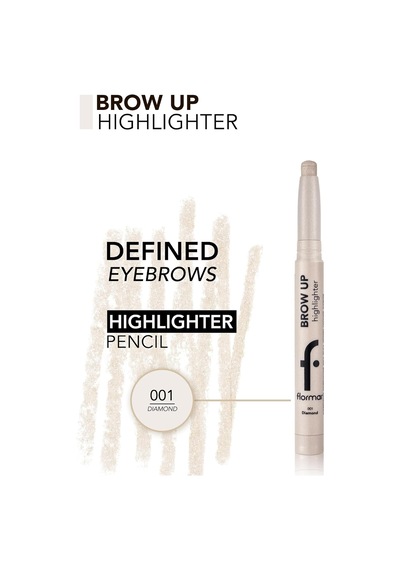 Lexroo Asansörlü Aydınlatıcı Kaş Kalemi Gümüş -brow Up Highlighter Pencil-001 Diamond-8682536072434