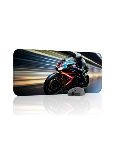 Motorsiklet Kaymaz Dikişli Kauçuk Oyuncu Mousepad V2 - 70x30 Xl Gaming Mouse Pad Fare Altlığı