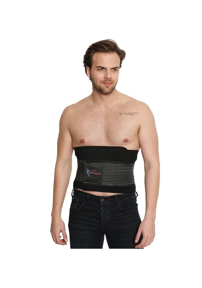 Finetoo Ince Yaşam Termal Kemer Bel Göbek  Terleme  Kemeri Unisex Siyah