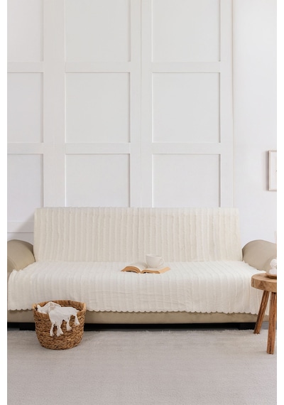 Elart Stil 170x215 Cm Koltuk Örtüsü Krem