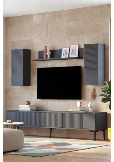 Tvr1819a Corsa Tv Ünitesi Takımı Antrasit 180cm