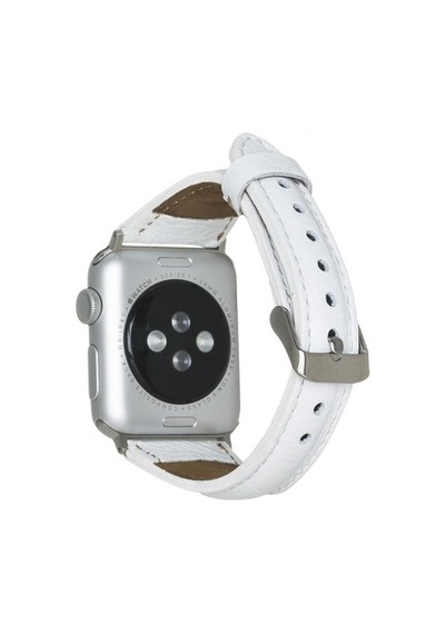 Bouletta Apple Watch Uyumlu Deri Kordon 38-40-41Mm Slim F3 Beyaz