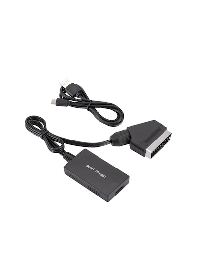 5084 Scart To Hdmi 1080P Av Video Çevirici Dönüştürücü Adaptör