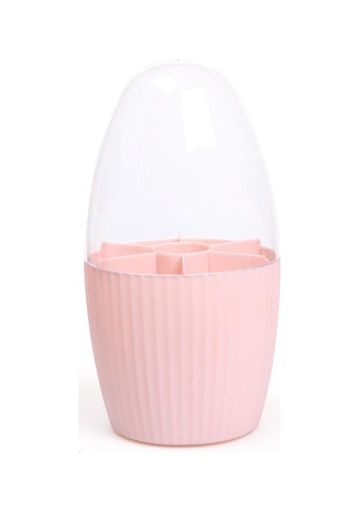 7 Bölmeli Makyaj Organizeri Çok Amaçlı Fanus Kapaklı Düzenleyici Pembe Plastik Pembe Tr Diğer