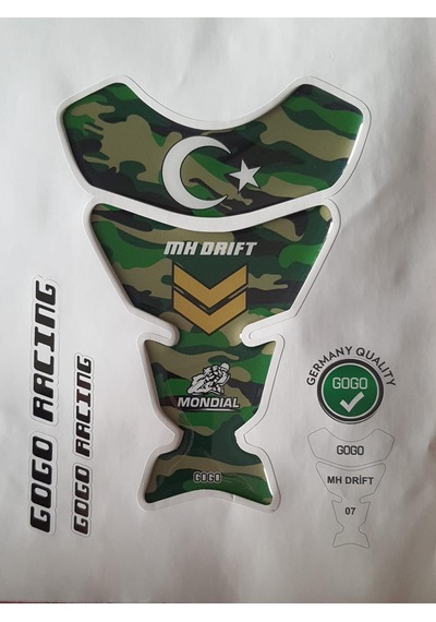 Gogo Premium Motosiklet Tankpad Gogo Desing Universal 07