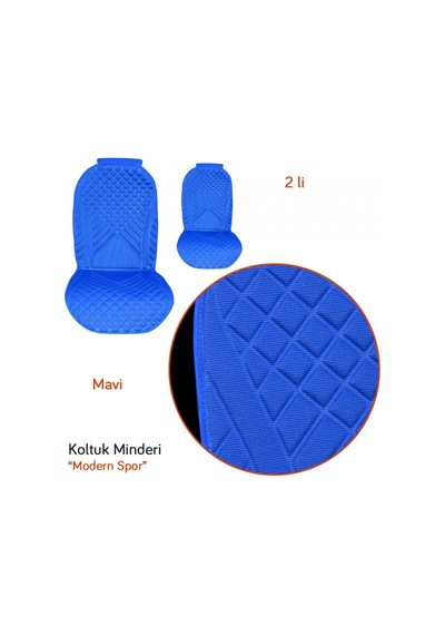 Carub Koltuk Minderi Modern Spor Mavi 2 Li Br4818105