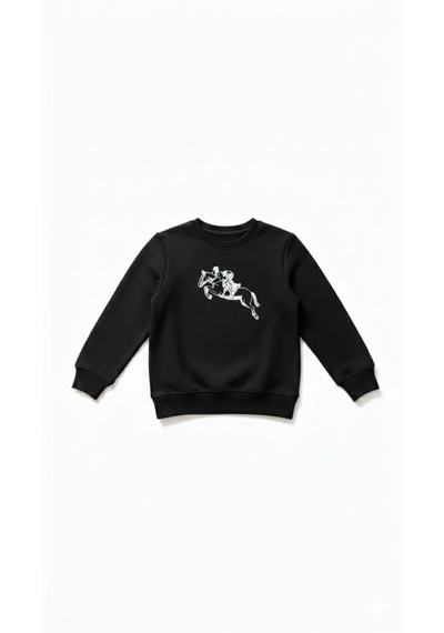Coupon Çocuk Sweatshirt / Logo Baskılı SIYAH