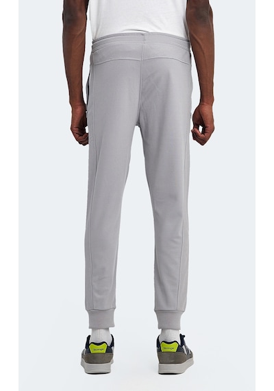 Slazenger PEARCE Erkek Fermuar Cepli Gri Eşofman Altı