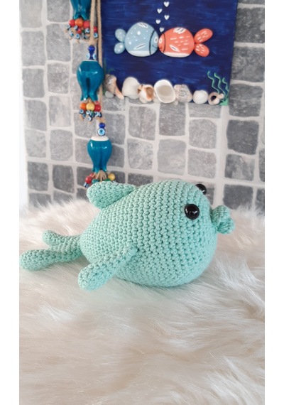 Amigurumi Oyuncak - Oyuncak Balık Açık Yeşil