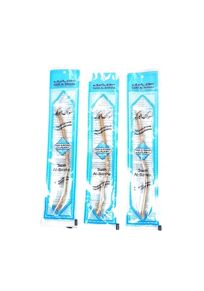 3 Adet Taze Doğal Diş Fırçası Misvak Vakumlu Paket 15 Cm Orta Boy