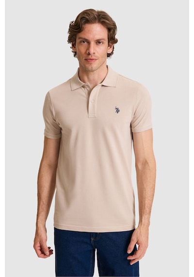 U.s. Polo Assn. Erkek Taş Tişört Basic 50322347-vr049 Taş Rengi