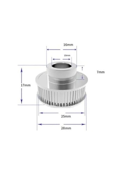 Gt2 Zamanlama Kasnağı 40 Diş 10 Mm