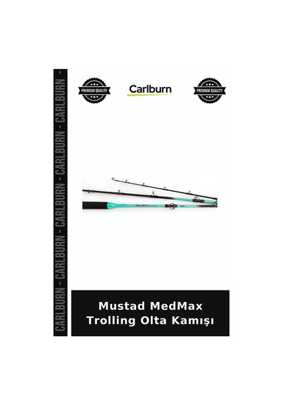 Delux Serisi Mustad Medmax Trolling Olta Kamışı Teknik Av Tekne Avı At Çek
