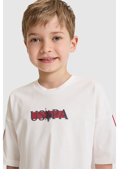 U.s. Polo Assn. Erkek Çocuk Beyaz Pijama Takım 50327249-vr013
