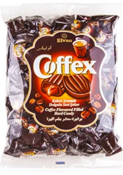 Elvan Coffex Kahve Aromalı Dolgulu Sert Şeker 1 KG