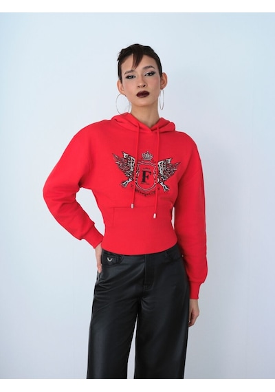 LOFT Oversize Kadın Sweatshirt Lf2036853 Q1.v1 Kırmızı