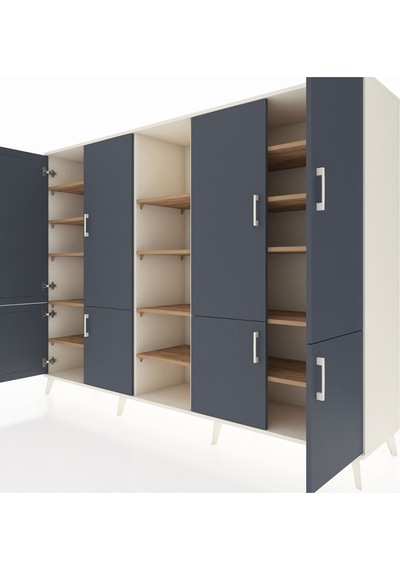 Hyperion Dolap 14 Raflı 8 Kapaklı 220x44x163 Aytaşı-antrasit/çam Antrasıt/atlas Çam - Aytası Hyperion Dolap 14 Raflı 8 Kapaklı 220x44x163 Aytaşı-antrasit/çam Antrasıt/atlas Çam - Aytası